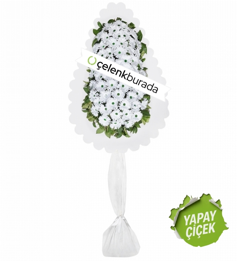 Beyaz Gerbera Çelenk