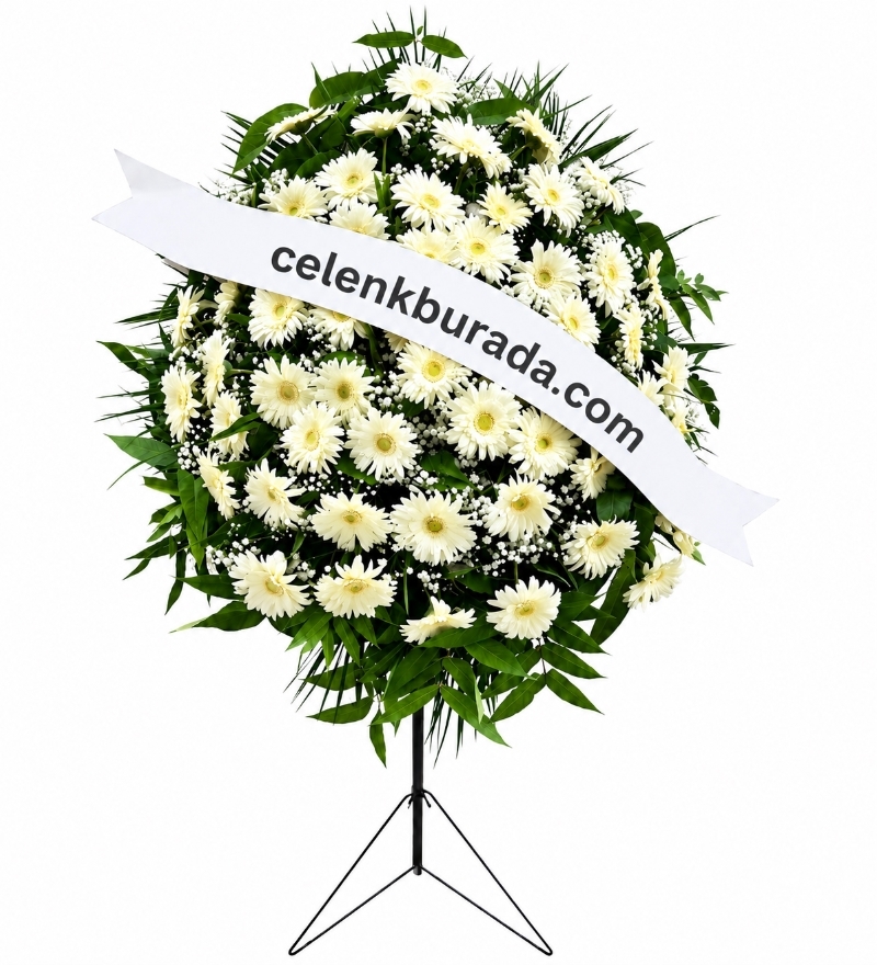 Beyaz Gerbera Ferforje